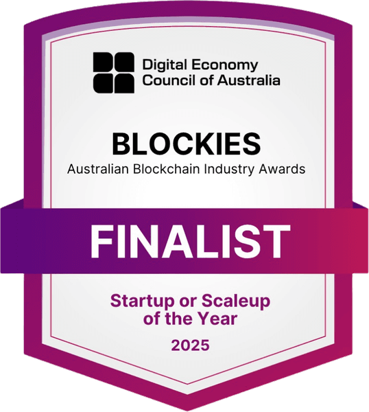 Blockies 2025 finalist, Startup or Scaleup of the Year, Digital Economy Council of Australia